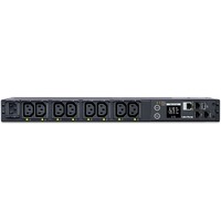 CyberPower PDU41004 PDU - Switched - IEC 60320 C14 - 8 x IEC 60320 C13 - 15 A - 120 V AC, 230 V AC Input - 1U Network (RJ-45) - 3.05 m Cord Length -