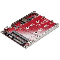StarTech.com M.2 to SATA Adapter - TAA Compliant - Create high-performance storage with RAID by installing two M.2 SATA SSDs into a 2.5" SATA - M.2 -