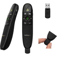 StarTech.com Presentation Pointer - Radio Frequency - USB - Laser - Black - 1 Pack - Wireless