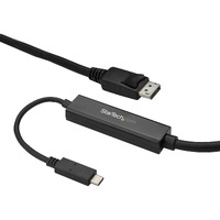 StarTech.com 9.8ft/3m USB C to DisplayPort 1.2 Cable 4K 60Hz - USB Type-C to DP Video Adapter Monitor Cable HBR2 - TB3 Compatible - Black - First 1 x