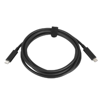 Lenovo 2 m USB Data Transfer Cable for Monitor, Docking Station - First End: 1 x USB Type C - Male - Second End: 1 x USB Type C - Male - 5 Gbit/s
