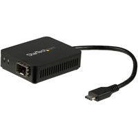 StarTech.com Transceiver/Media Converter - Connect to a GbE network through your laptop's USB-C port using the Gigabit SFP of yo