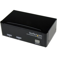 StarTech.com KVM Switchbox - TAA Compliant - 2 Computer(s) - 1 Local User(s) - VGA, SVGA - 1920 x 1440 - 2 x USB - 1 x VGA - Desktop