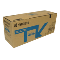 Kyocera TK-5274C Original Laser Toner Cartridge - Cyan Pack - 6000 Pages