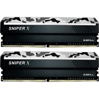 G.SKILL Sniper X RAM Module - 16 GB (2 x 8GB) - DDR4-3600/PC4-28800 DDR4 SDRAM - 3600 MHz - CL19 - 1.35 V - Non-ECC - Unbuffered - 288-pin - DIMM -
