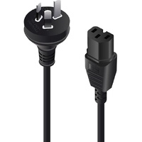 Alogic Standard Power Cord - 2 m - Australia - For Computer, Server - IEC 60320 C15 - 230 V AC / 10 A - Black