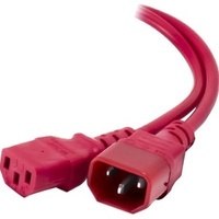 Alogic Power Extension Cord - 1 m - Australia - For Computer, Server - IEC 60320 C13 / IEC 60320 C14 - 230 V AC / 10 A - Red