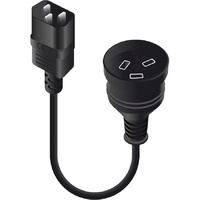 Alogic Power Extension Cord - 1.50 m - For Server, Computer, UPS, Power Adapter - IEC 60320 C14 / AS/NZS 3112 - Black