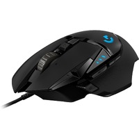 Logitech HERO G502 Gaming Mouse - USB - Optical - 11 Button(s) - Black - Cable - 16000 dpi - Scroll Wheel