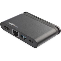 StarTech.com USB Type C Docking Station for Notebook/Monitor - 100 W - 3 x USB Ports - 3 x USB 3.0 - USB Type-C - Network (RJ-45) - HDMI - Wired - 7,