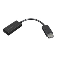 Lenovo 22.35 cm DisplayPort/HDMI A/V Cable - Cable for Audio/Video Device, Monitor, Projector - First End: 1 x DisplayPort Digital Audio/Video - Male