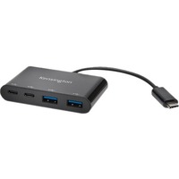 Kensington USB Hub - USB 3.1 (Gen 1) Type C - External - Black - 4 Total USB Port(s) - 4 USB 3.1 Port(s)