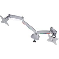 Kensington SmartFit Mounting Arm for Monitor - Silver Grey - 2 Display(s) Supported - 81.3 cm (32") Screen Support - 17.96 kg Load Capacity - 75 x x