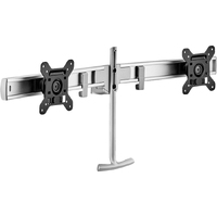 Atdec Modular AWM-LR-S Crossbar for Monitor - Silver - 2 Display(s) Supported - 68.6 cm (27") Screen Support - 13.61 kg Load Capacity - 75 x 75, 100
