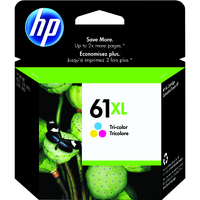 HP 61XL Original Inkjet Ink Cartridge - Cyan, Magenta, Yellow Pack - 300 Pages