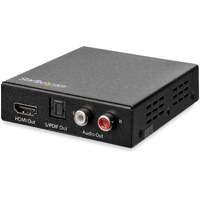 StarTech.com HDMI Audio Extractor with 40K 60Hz - HDMI Audio De-embedder - HDR - Toslink Optical Audio - Dual RCA Audio - HDMI 2.0 - 4K HDMI audio to