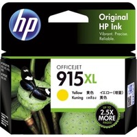 HP 915XL Original High Yield Inkjet Ink Cartridge - Yellow Pack - 825 Pages