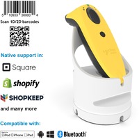 Socket Mobile SocketScan S740 Handheld Barcode Scanner - Wireless Connectivity - Yellow - 495 mm Scan Distance - 1D, 2D - Imager - Bluetooth