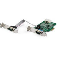 StarTech.com Serial Adapter - Low-profile Plug-in Card - 1 Pack - PCI Express - PC, Linux - 2 x Number of Serial Ports External