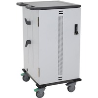 Ergotron YES30 Charging Cart - 3 Shelf - 27.22 kg Capacity - 4 Casters - 101.60 mm Caster Size - Wood, Thermoplastic, Laminate, Steel - 590 mm Width