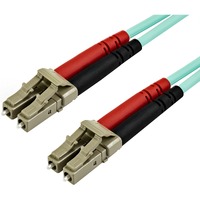 StarTech.com 7m (22ft) LC/UPC to LC/UPC OM3 Multimode Fiber Optic Cable, Full Duplex Zipcord Fiber, 100Gbps, LOMMF, LSZH Fiber Patch Cord - 7m (22ft)