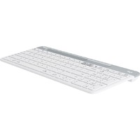 Logitech K580 Keyboard - Wireless Connectivity - USB Interface - Off White - Bluetooth/RF - 10 m - 2.40 GHz - Smartphone, Tablet, Notebook, Desktop -