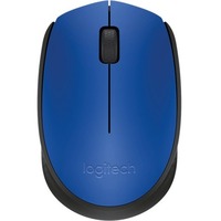 Logitech M171 Mouse - Radio Frequency - USB - Blue, Black - Wireless - 1000 dpi - Scroll Wheel - Symmetrical