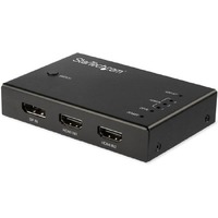 StarTech.com VS421HDDP Audio/Video Switchbox - Cable - 4096 x 2160 - 4K - 4 Input Device - 1 Display - Display, Media Player, Blu-ray Disc Player - 3