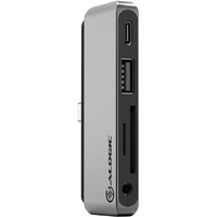 Alogic Anchor USB Hub/FlashCard Reader - USB Type C - Space Gray - 2 Total USB Port(s) - 1 USB 2.0 Port(s) - Mac