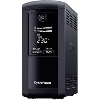 CyberPower Value Pro VP1000ELCD Line-interactive UPS - 1 kVA/550 W - Tower - AVR - 8 Hour Recharge - 1 Minute Stand-by - 230 V AC Input - 230 V AC -