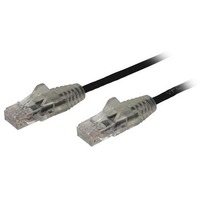 StarTech.com 1 m CAT6 Cable - Slim CAT6 Patch Cord - Black - Snagless RJ45 Connectors - Gigabit Ethernet Cable - 28 AWG (N6PAT100CMBKS) - Slim CAT6 a