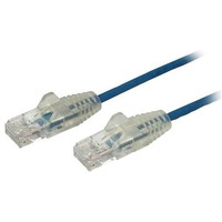StarTech.com 1 m CAT6 Cable - Slim CAT6 Patch Cord - Blue - Snagless RJ45 Connectors - Gigabit Ethernet Cable - 28 AWG (N6PAT100