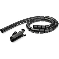 StarTech.com 1.5m / 4.9ft Cable Management Sleeve - Spiral - 45mm/1.8" Diameter - W/ Cable Loading Tool - Expandable Coiled Cord Organizer - Easily -