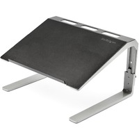 StarTech.com Adjustable Laptop Stand - Heavy Duty Steel & Aluminum - 3 Height Settings - Tilted - Ergonomic Laptop Riser for Desk (LTSTND) - Elevate