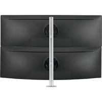 Atdec AWMS-2-LTH75-H-S Desk Mount for Monitor, Curved Screen Display, Flat Panel Display, All-in-One Computer - Silver - Landscape/Portrait - Height