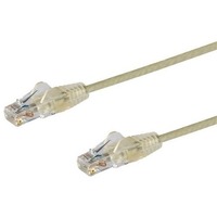 StarTech.com 1.5 m CAT6 Cable - Slim CAT6 Patch Cord - Grey - Snagless RJ45 Connectors - Gigabit Ethernet Cable - 28 AWG (N6PAT150CMGRS) - Slim CAT6