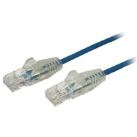 StarTech.com 2.5 m CAT6 Cable - Slim CAT6 Patch Cord - Blue - Snagless RJ45 Connectors - Gigabit Ethernet Cable - 28 AWG (N6PAT250CMBLS) - Slim CAT6