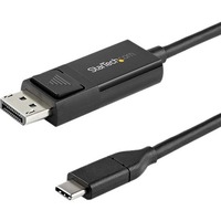 StarTech.com 3ft (1m) USB C to DisplayPort 1.2 Cable 4K 60Hz - Reversible DP to USB-C / USB-C to DP Video Adapter Monitor Cable HBR2/HDR - First End: