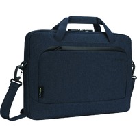 Targus Cypress TBS92601GL Carrying Case (Slipcase) for 33 cm (13") to 35.6 cm (14") Notebook - Navy - Woven Fabric Body - Handle, Trolley Strap, - mm