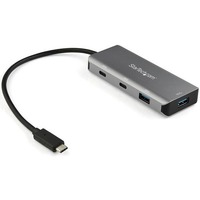 StarTech.com USB Hub - USB 3.1 Type C - External - Black, Space Gray - UASP Support - 4 Total USB Port(s) - 4 USB 3.1 Port(s) - Linux, ChromeOS, Mac,