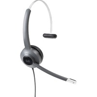 Cisco 521 Wired Over-the-head Mono Headset - Monaural - Supra-aural - 90 Ohm - 50 Hz to 18 kHz - Uni-directional, Electret, Condenser Microphone -