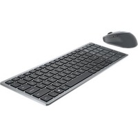 Dell Multi-Device Wireless Keyboard & Mouse Combo US English - KM7120W - Scissors Wireless Bluetooth/RF 5.0 2.40 GHz Keyboard - Keyboard/Keypad Titan