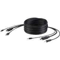 Belkin Cybersecurity and Secure KVM 1.83 m DisplayPort/Mini-phone/USB KVM Cable - TAA Compliant - Cable for Computer, Server, KVM Switch - First End: