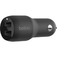 Belkin 12 W Auto Adapter - USB - For USB Type A Device - 12 V DC Input - 5 V DC Output