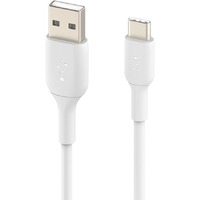 Belkin BOOST&uarr;CHARGE 1 m USB/USB-C Data Transfer Cable - First End: 1 x USB Type C - Male - Second End: 1 x USB Type A - Male - White