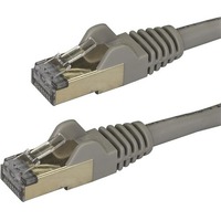 StarTech.com 1.5 m CAT6a Cable - Grey - RJ45 Snagless Connectors - CAT6a STP Cord - Copper Wire - Ethernet Cable (6ASPAT150CMGR) - First End: 1 x - -