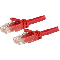 StarTech.com 1.5m CAT6 Ethernet Cable - Red Snagless Gigabit - 100W PoE UTP 650MHz Category 6 Patch Cord UL Certified Wiring/TIA - 1.5m Red CAT6 & up