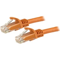 StarTech.com 1.5m CAT6 Ethernet Cable - Orange Snagless Gigabit - 100W PoE UTP 650MHz Category 6 Patch Cord UL Certified Wiring/TIA - 1.5m Orange & -