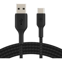 Belkin BOOST&uarr;CHARGE 3 m USB/USB-C Data Transfer Cable for Smartphone, Power Bank - First End: 1 x USB Type C - Male - Second End: 1 x USB Type A