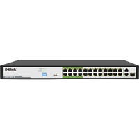 D-Link DES-F1026P-E 24 Ports Ethernet Switch - 2 Layer Supported - Modular - 1 SFP Slots - 250 W PoE Budget - Twisted Pair, Optical Fiber - PoE Ports